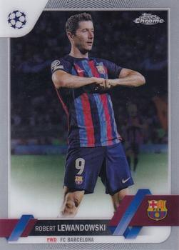 #9 Robert Lewandowski - FC Barcelona - 2022-23 Topps Chrome UEFA Club Competitions Soccer