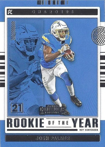 #ROY-JPA Josh Palmer - Los Angeles Chargers - 2021 Panini Contenders - Rookie of the Year Contenders Football
