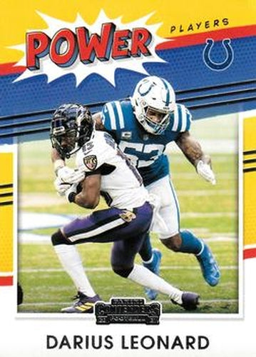 #PP-DLE Darius Leonard - Indianapolis Colts - 2021 Panini Contenders - Power Players Football