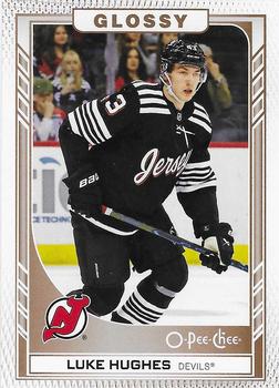 #R-9 Luke Hughes - New Jersey Devils - 2023-24 O-Pee-Chee Glossy Gold Hockey