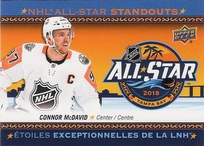 #AS-1 Connor McDavid - Edmonton Oilers - 2018-19 Upper Deck Tim Hortons - NHL All-Star Standouts Hockey