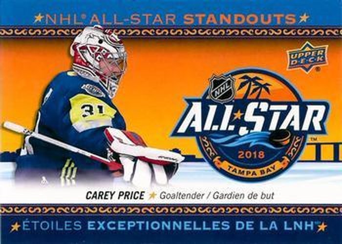 #AS-5 Carey Price - Montreal Canadiens - 2018-19 Upper Deck Tim Hortons - NHL All-Star Standouts Hockey