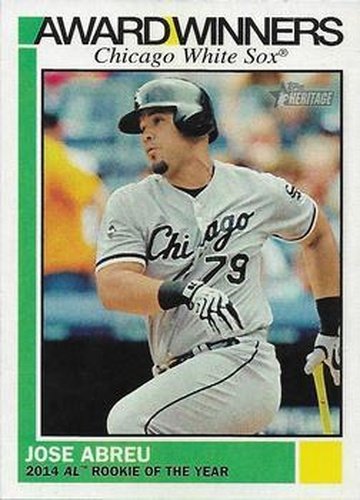 #AW-5 Jose Abreu - Chicago White Sox - 2015 Topps Heritage - Award Winners Baseball