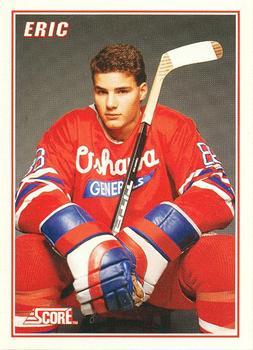 #B2 Eric Lindros - Oshawa Generals - 1990-91 Score American - Eric Lindros Bonus Cards Hockey