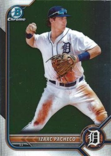 #BCP-106 Izaac Pacheco - Detroit Tigers - 2022 Bowman - Chrome Prospects Baseball