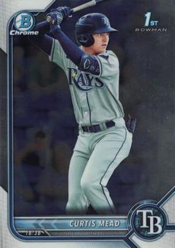#BCP-10 Curtis Mead - Tampa Bay Rays - 2022 Bowman - Chrome Prospects Baseball
