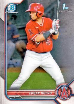 #BCP-123 Edgar Quero - Los Angeles Angels - 2022 Bowman - Chrome Prospects Baseball