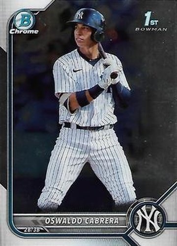 #BCP-17 Oswaldo Cabrera - New York Yankees - 2022 Bowman - Chrome Prospects Baseball