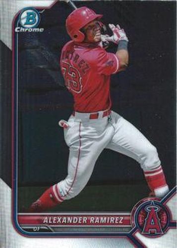 #BCP-38 Alexander Ramirez - Los Angeles Angels - 2022 Bowman - Chrome Prospects Baseball