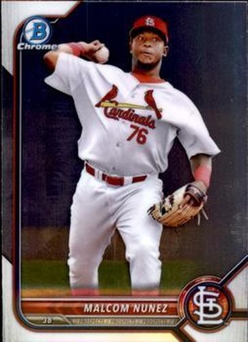 #BCP-42 Malcom Nunez - St. Louis Cardinals - 2022 Bowman - Chrome Prospects Baseball