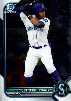 #BCP-45 Julio Rodriguez - Seattle Mariners - 2022 Bowman - Chrome Prospects Baseball