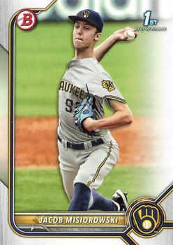 #BD-132 Jacob Misiorowski - Milwaukee Brewers - 2022 Bowman Draft Baseball