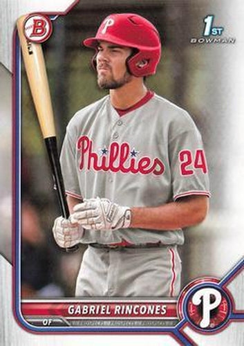 #BD-142 Gabriel Rincones - Philadelphia Phillies - 2022 Bowman Draft Baseball