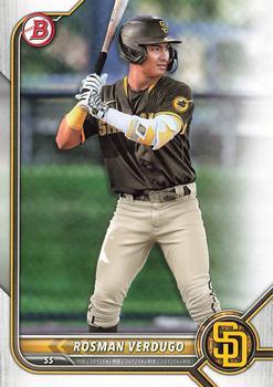 #BD-161 Rosman Verdugo - San Diego Padres - 2022 Bowman Draft Baseball