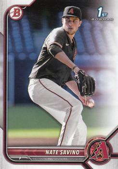 #BD-163 Nate Savino - Arizona Diamondbacks - 2022 Bowman Draft Baseball