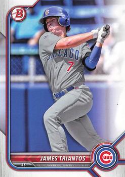 #BD-166 James Triantos - Chicago Cubs - 2022 Bowman Draft Baseball