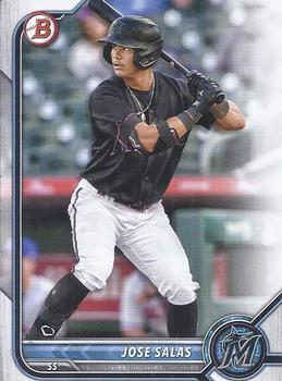 #BD-175 Jose Salas - Miami Marlins - 2022 Bowman Draft Baseball