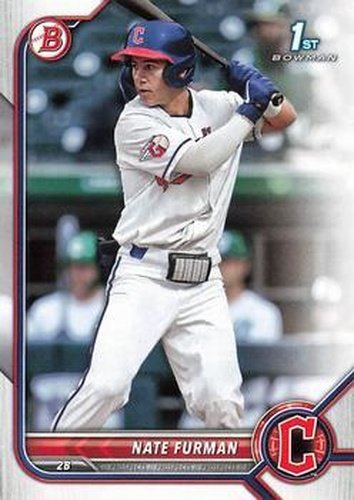 #BD-182 Nate Furman - Cleveland Guardians - 2022 Bowman Draft Baseball