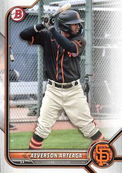 #BD-198 Aeverson Arteaga - San Francisco Giants - 2022 Bowman Draft Baseball