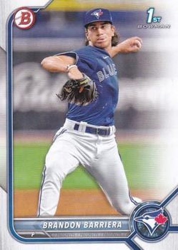 #BD-21 Brandon Barriera - Toronto Blue Jays - 2022 Bowman Draft Baseball
