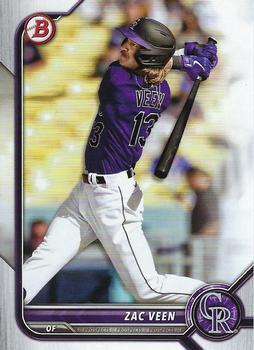 #BD-32 Zac Veen - Colorado Rockies - 2022 Bowman Draft Baseball