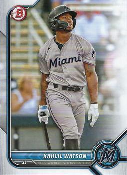 #BD-35 Kahlil Watson - Miami Marlins - 2022 Bowman Draft Baseball