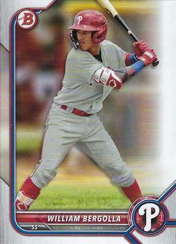 #BD-88 William Bergolla - Philadelphia Phillies - 2022 Bowman Draft Baseball