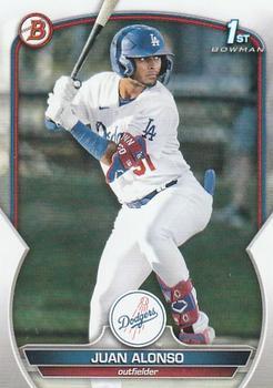 #BCP-137 Juan Alonso - Los Angeles Dodgers - 2023 Bowman - Chrome Prospects Baseball