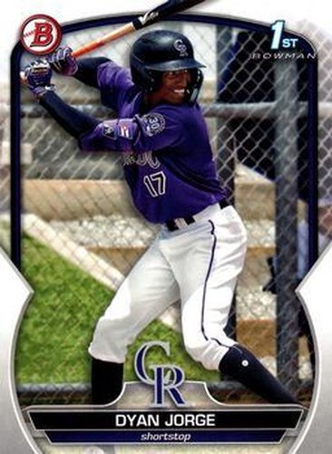#BCP-22 Dyan Jorge - Colorado Rockies - 2023 Bowman - Chrome Prospects Baseball