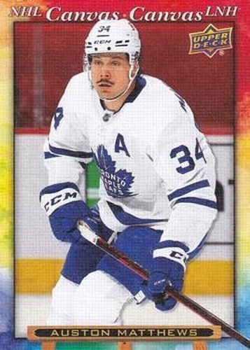 #C-12 Auston Matthews - Toronto Maple Leafs - 2021-22 Upper Deck Tim Hortons - NHL Canvas Hockey