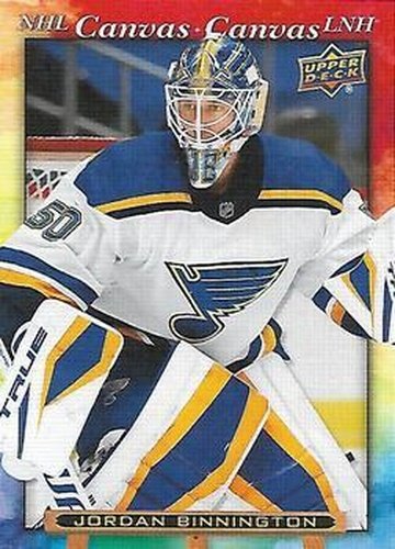 #C-14 Jordan Binnington - St. Louis Blues - 2021-22 Upper Deck Tim Hortons - NHL Canvas Hockey