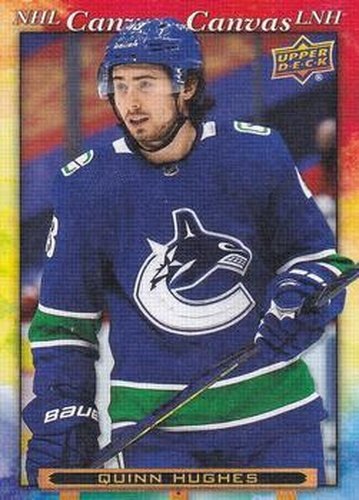#C-6 Quinn Hughes - Vancouver Canucks - 2021-22 Upper Deck Tim Hortons - NHL Canvas Hockey