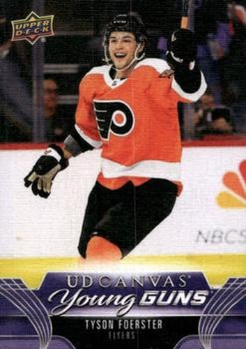 #C100 Tyson Foerster - Philadelphia Flyers - 2023-24 Upper Deck - UD Canvas Hockey