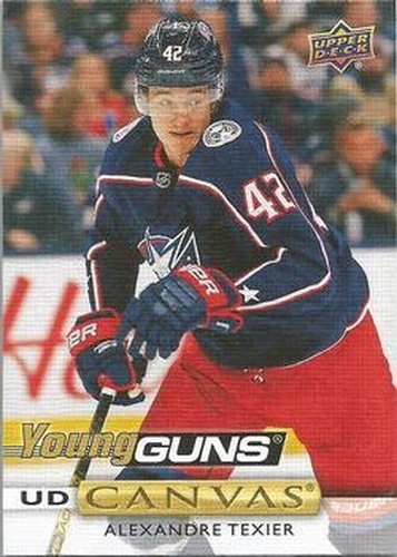 #C103 Alexandre Texier - Columbus Blue Jackets - 2019-20 Upper Deck - UD Canvas Hockey