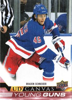 #C105 Braden Schneider - New York Rangers - 2022-23 Upper Deck - UD Canvas Hockey