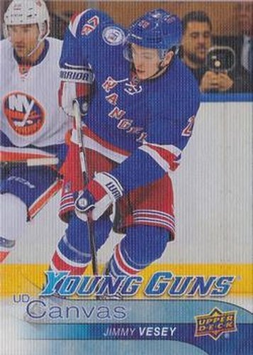 #C105 Jimmy Vesey - New York Rangers - 2016-17 Upper Deck - UD Canvas Hockey