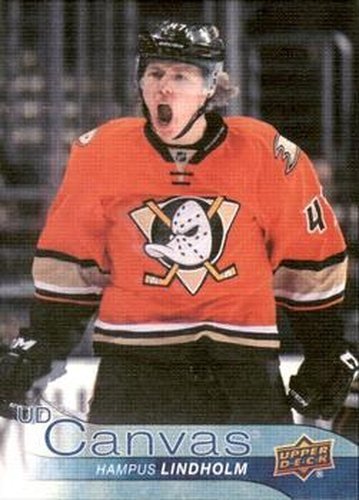 #C123 Hampus Lindholm - Anaheim Ducks - 2016-17 Upper Deck - UD Canvas Hockey