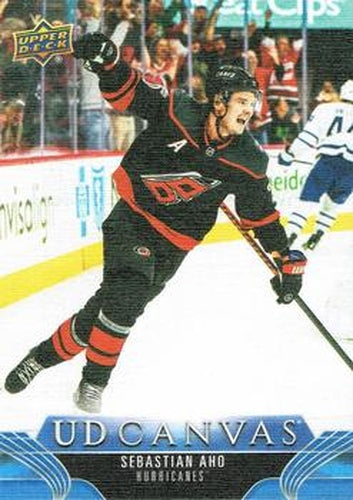 #C135 Sebastian Aho - Carolina Hurricanes - 2023-24 Upper Deck - UD Canvas Hockey