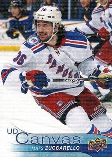 #C175 Mats Zuccarello - New York Rangers - 2016-17 Upper Deck - UD Canvas Hockey