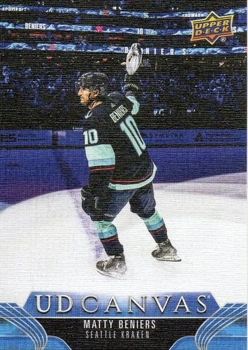 #C186 Matty Beniers - Seattle Kraken - 2023-24 Upper Deck - UD Canvas Hockey