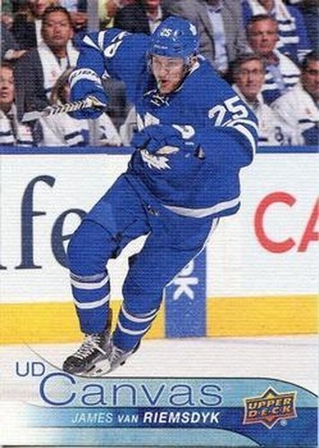 #C197 James van Riemsdyk - Toronto Maple Leafs - 2016-17 Upper Deck - UD Canvas Hockey