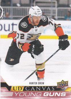 #C229 Hunter Drew - Anaheim Ducks - 2022-23 Upper Deck - UD Canvas Hockey