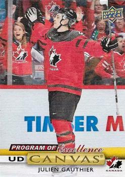 #C261 Julien Gauthier - Canada - 2019-20 Upper Deck - UD Canvas Hockey