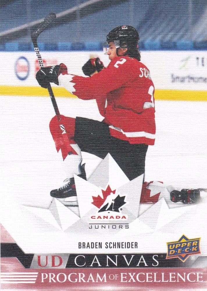 #C263 Braden Schneider - Canada - 2022-23 Upper Deck - UD Canvas Hockey