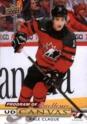 #C270 Kale Clague - Canada - 2019-20 Upper Deck - UD Canvas Hockey