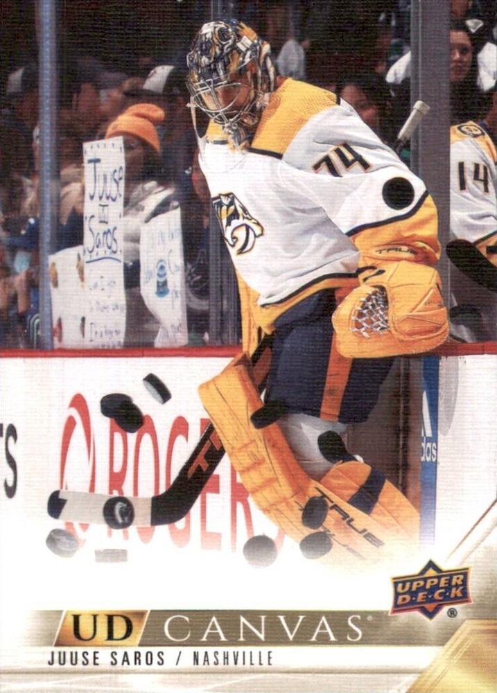 #C313 Juuse Saros - Nashville Predators - 2022-23 Upper Deck - UD Canvas Hockey