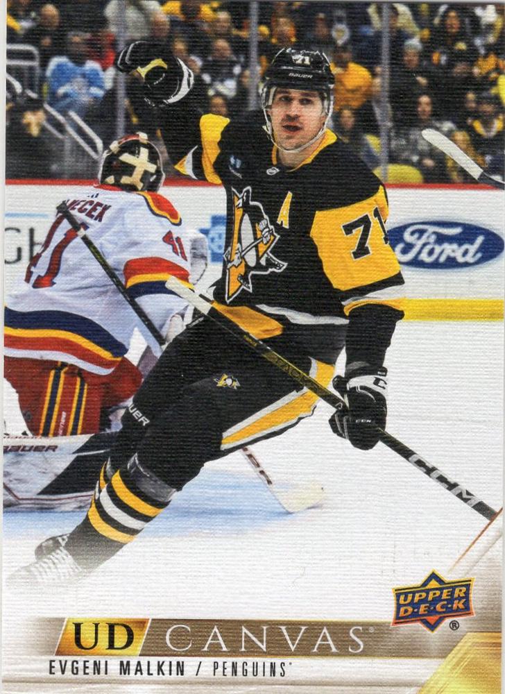 #C328 Evgeni Malkin - Pittsburgh Penguins - 2022-23 Upper Deck - UD Canvas Hockey