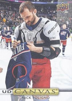 #C32 Nick Foligno - Columbus Blue Jackets - 2019-20 Upper Deck - UD Canvas Hockey