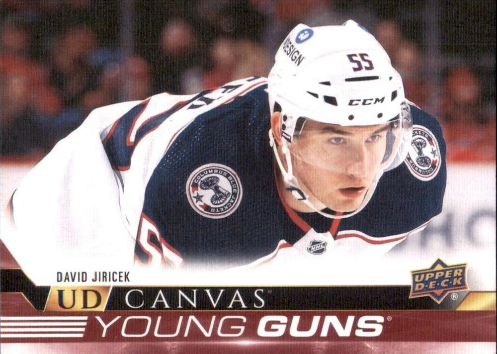 #C370 David Jiricek - Columbus Blue Jackets - 2022-23 Upper Deck - UD Canvas Hockey