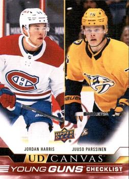 #C390 Jordan Harris / Juuso Parssinen - Montreal Canadiens / Nashville Predators - 2022-23 Upper Deck - UD Canvas Hockey